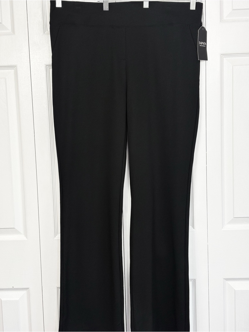 NWT Tapata Black Stretch Pull-On High Rise Bootcut Flared Leg Pants XXL